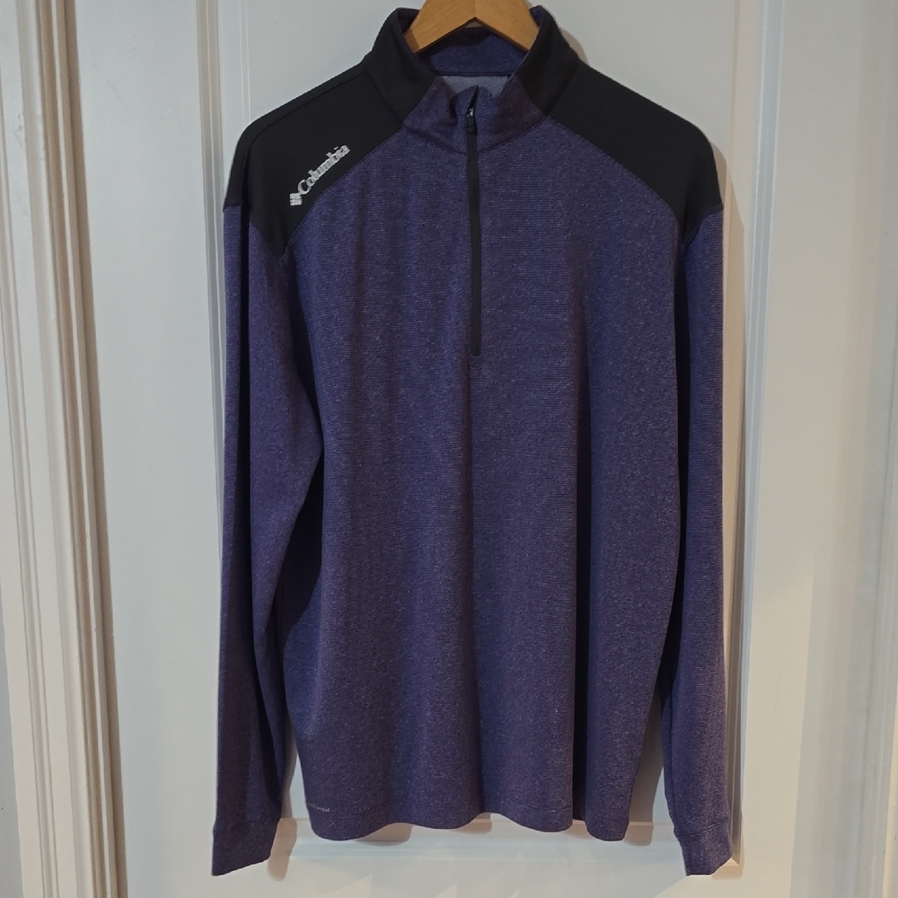 Columbia Two-Tone Purple and Black Pullover